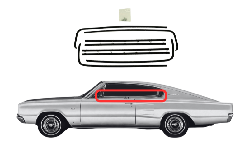 Beltline Window Sweeper Set | 1966 Dodge Charger