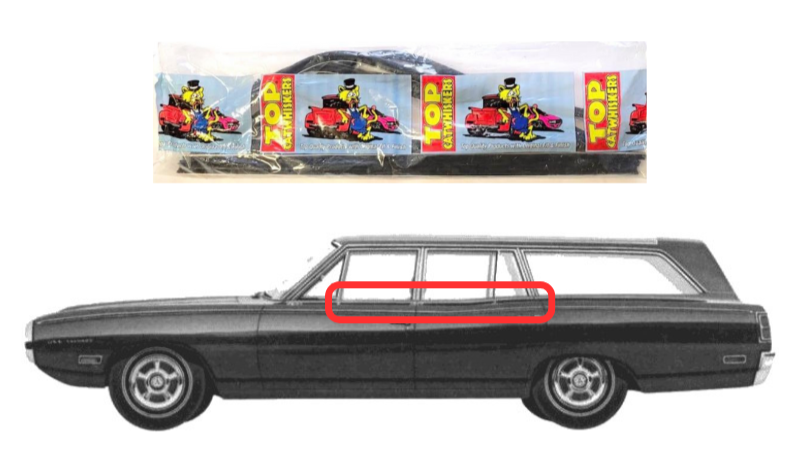 Beltline Window Sweeper Set | 1966-1970 Plymouth Dodge