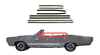 Beltline Window Sweeper Set | 1968 Plymouth Convertibles