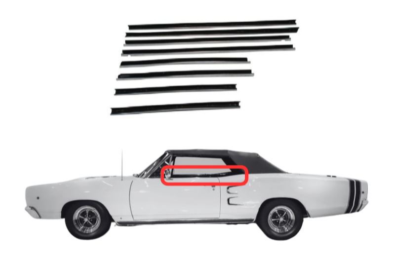 Beltline Window "Sweeper" Set | 1968 Dodge B-Body Convertibles