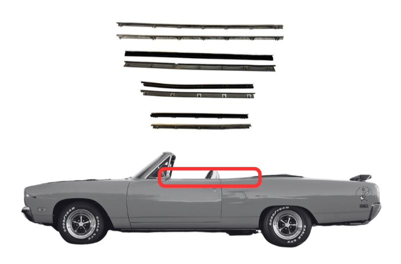 Beltline Window "Sweeper" Set | 1969-1970 Plymouth B-Body 