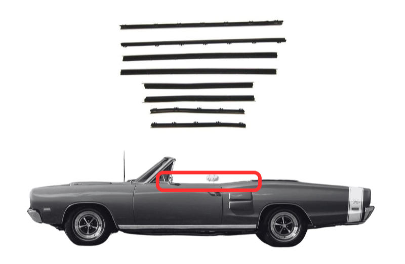 Beltline Window "Sweeper" Set | 1969-1970 Dodge B-Body