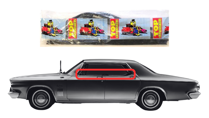 Beltline Window "Sweeper" Set | 1963-1964 Chrysler 4-Door Hardtops