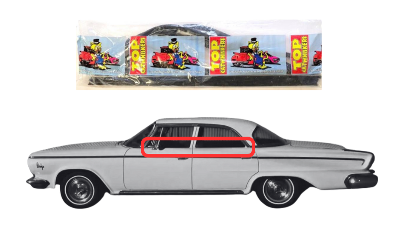 Beltline Window "Sweeper" Set | 1963-1964 Chrysler 4-Door Sedans