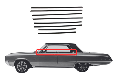 Beltline Window Sweeper Set | 1965-1968 Mopar Cars
