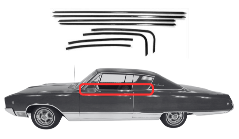 Beltline Sweeper Set | 1967-1968 Chrysler Dodge Plymouth