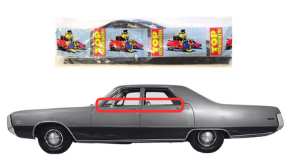 Beltline Window Sweeper Set | 11969-1971 C-Body 4-Door Sedans