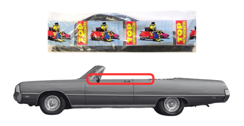 Beltline Window Sweeper Set | 1969-1970 Chrysler 300 Convertibles