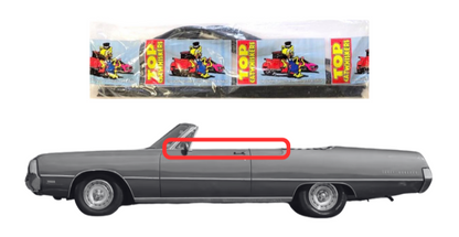 Beltline Window Sweeper Set | 1969-1970 Chrysler 300 Convertibles