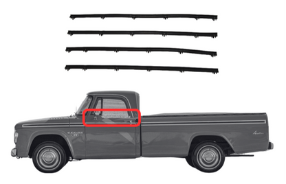 Beltline Window Sweeper Set | 1961-1971 Dodge Pickup Trucks