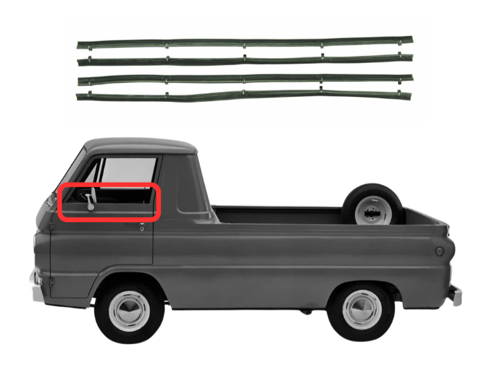Beltline Window Sweeper Set | 1964-1970 Dodge A-100 Models