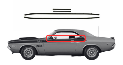 Beltline Window Sweeper Set | 1970 Challenger Coupe Models