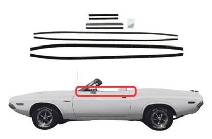 Beltline Window Sweeper Set | 1971 Barracuda and Challenger Convertibles