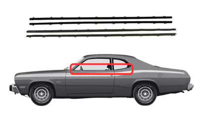Beltline Window Sweeper Set | 1970-1976 Plymouth Duster and Dodge Demon