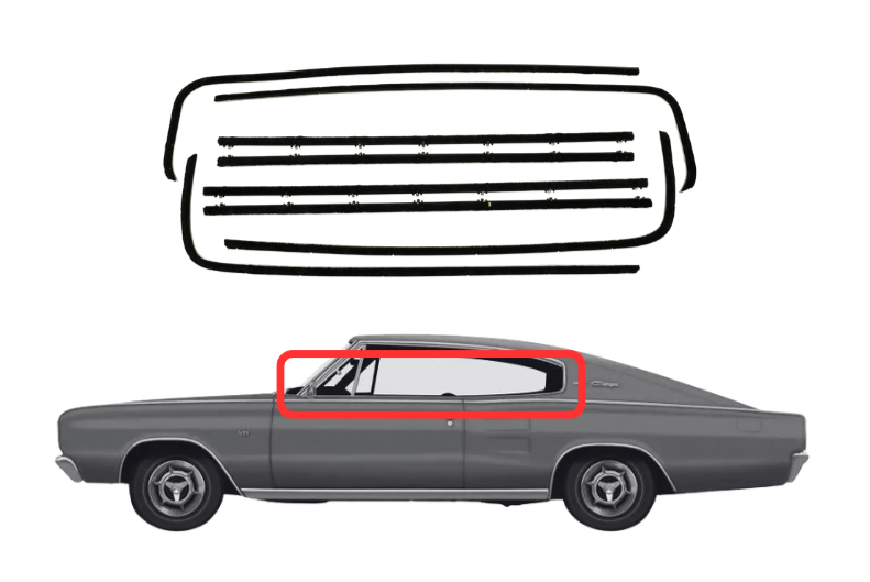 Beltline Window Sweeper Set | 1966 Dodge Charger