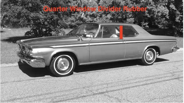 Rear Side Window Weatherstrip Set | 1963-1966 Chrysler Imperial