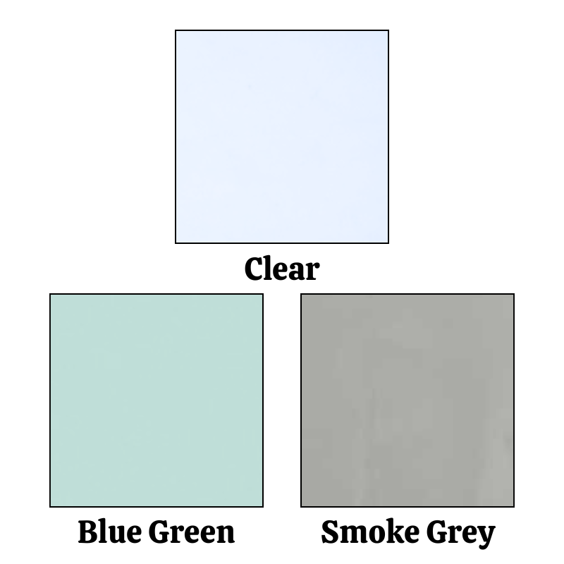 Glass Door Window - For Cars without Vent Window - Choose Tint