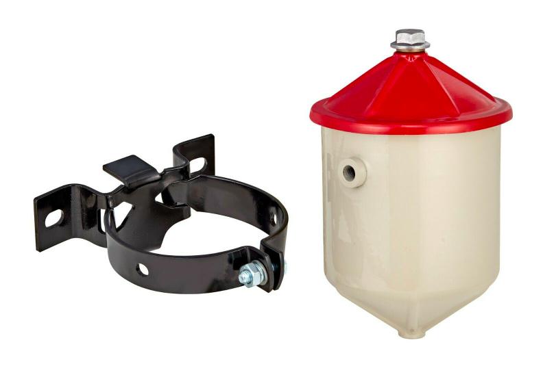 Oil Filter Canister with Replaceable Element and Mounting Bracket - Includes Fresh Oil Filter
