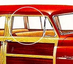 Glass Door Window for 1928-1962 Mopar Cars | Body & Glass