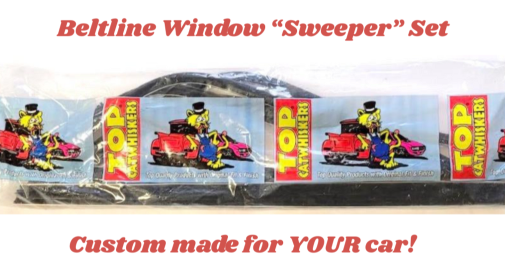 Beltline Window Sweeper Set | 1969-1971 C-Body 4-Door Hardtop Cars Without Vent Windows