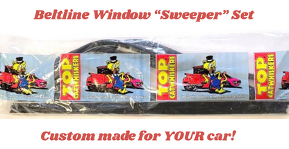 Beltline Window "Sweeper" Set - For 1969-1970 Chrysler Newport Convertibles with Vent Windows