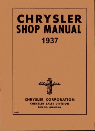 Shop Manual for 1937 Chrysler | Literature