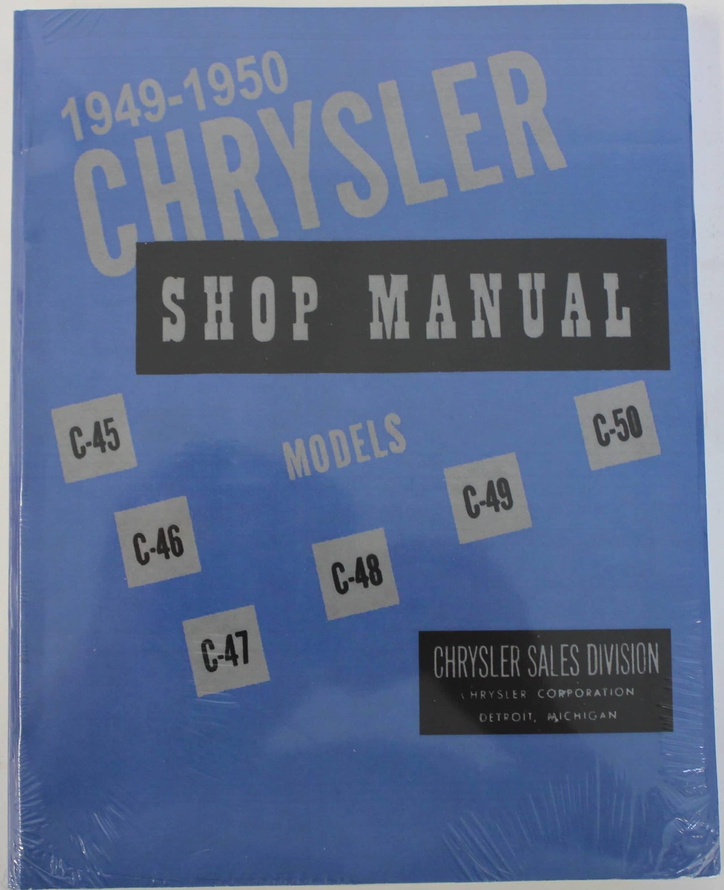 Shop Manual for 1949 - 1950 Chrysler | Literature
