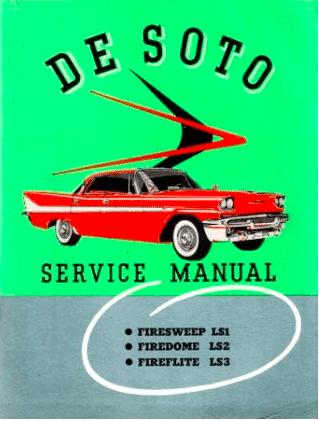 Shop Manual for 1958 DeSoto | Literature