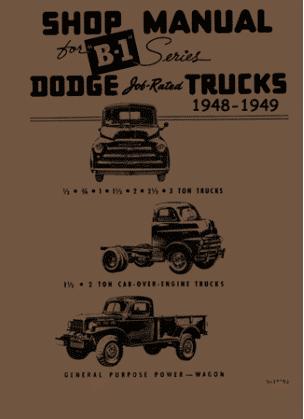 Shop Manual for 1948-1949 Mopar B-1 Series Trucks | Literature