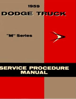 Shop Manual for 1959 Dodge Trucks | Literature