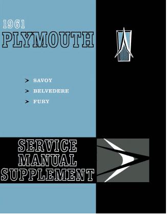 Shop Manual - 1961 Plymouth Supplement | Literature