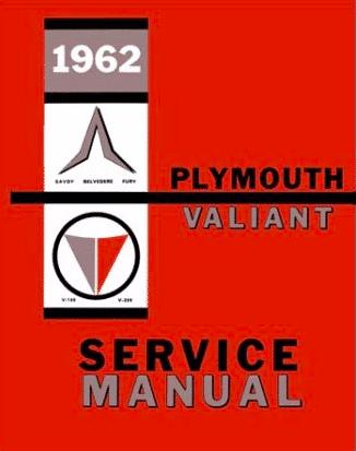 Shop Manual | 1962 Plymouth Belvedere Fury Savoy Valiant