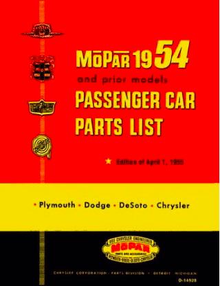 Factory Parts Catalog | 1946-1954 Mopar Cars