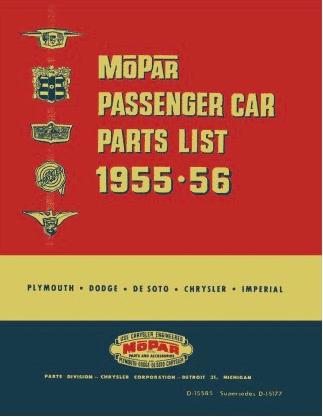 Factory Parts Catalog | 1955-1956 Mopar Cars