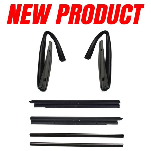 Window Felt Beltline Weatherstrip and Run Channel Set