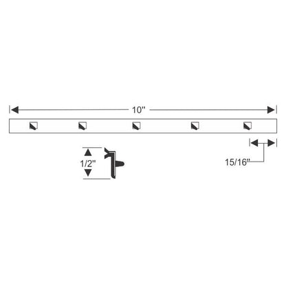 Vent Window Division Bar Weatherstrips