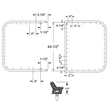 Rear Cargo (Barn) Door Weatherstrips