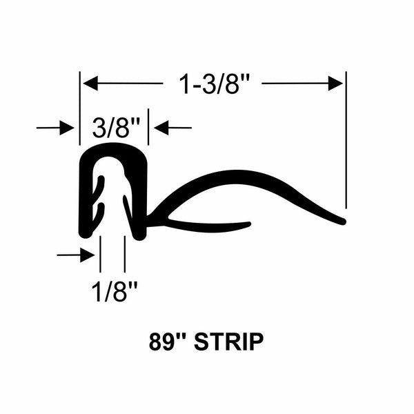 Upper Door Drip Rail Weatherstrip