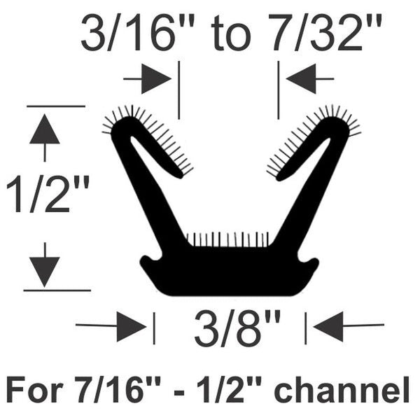 3/8" Unbeaded U-Channel