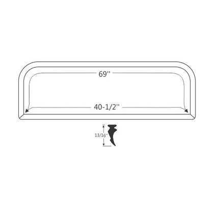 Swing-Out Windshield Weatherstrip