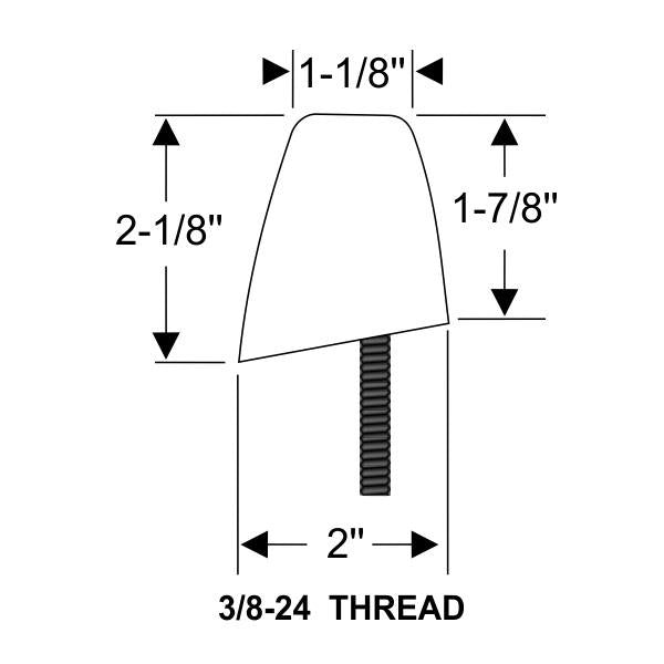 Front Suspension Lower Control Arm Bumper - Left