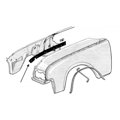 Front Fender To Fender Apron Seals