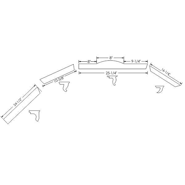 Convertible Roof Rail Weatherstrip