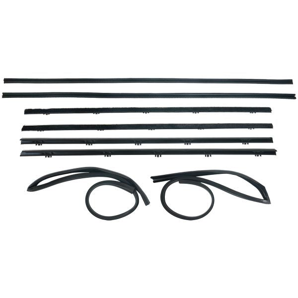 Window Felt and Run Channel Weatherstrip Set - Front