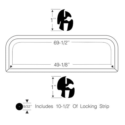 Rear Window Gasket Set