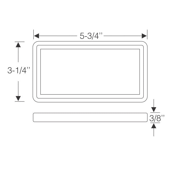 Parking lamp lens gasket