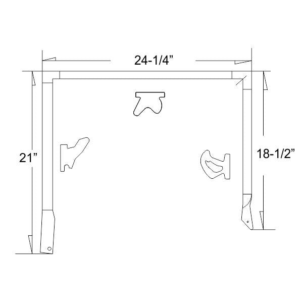 Hardtop Rear Roof Rail Weatherstrip
