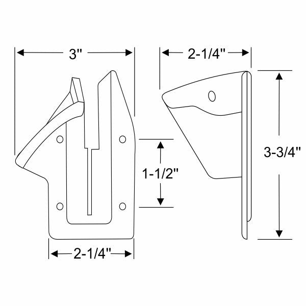 U Jamb Door Lock Pillar Fillers