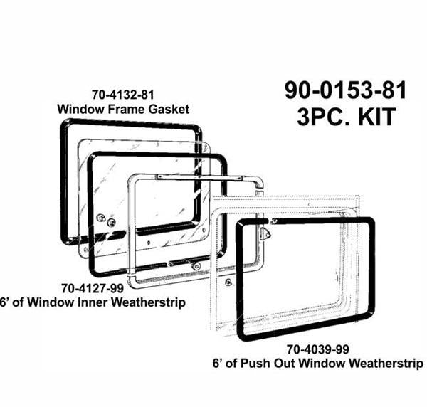 Push-Out Window Gasket Set