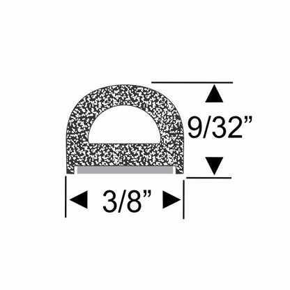 Peel-N-Stick Small Hollow Half Round